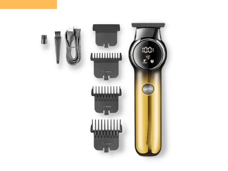 Професійна машинка для стрижки волосся з насадками XRPO V-989 золота (41579-15999_438), фото 1