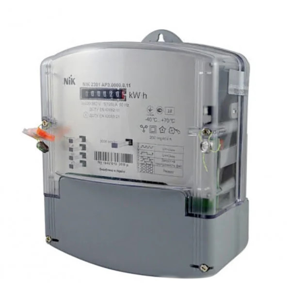 Купить Счетчик электроэнергии NIK 2301 АП3 трехфазный 5(60)А 3х220В ...