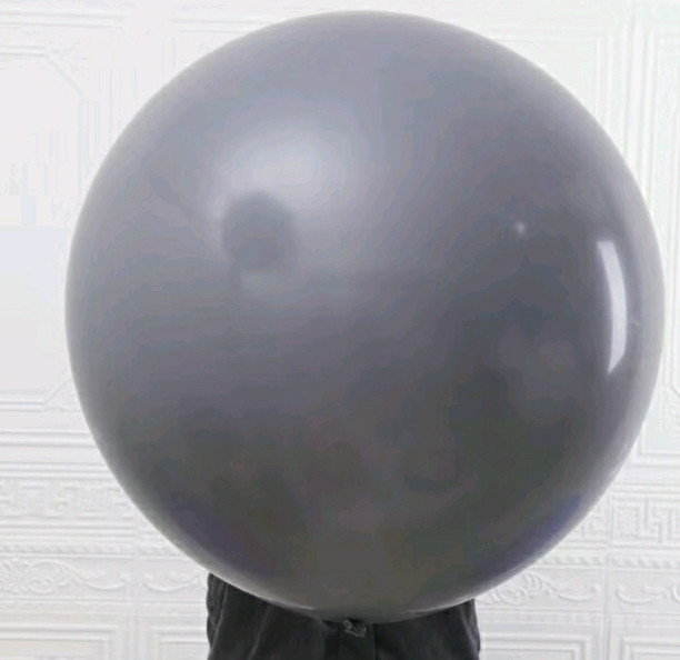 Велика Повітряна Куля Latex Balloon 36 дюймів 90 см Сірий (00649)