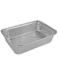 Алюмінієвий контейнер для для холодних та гарячих страв прямокутний 2000 мл (R64L) (без кришки)