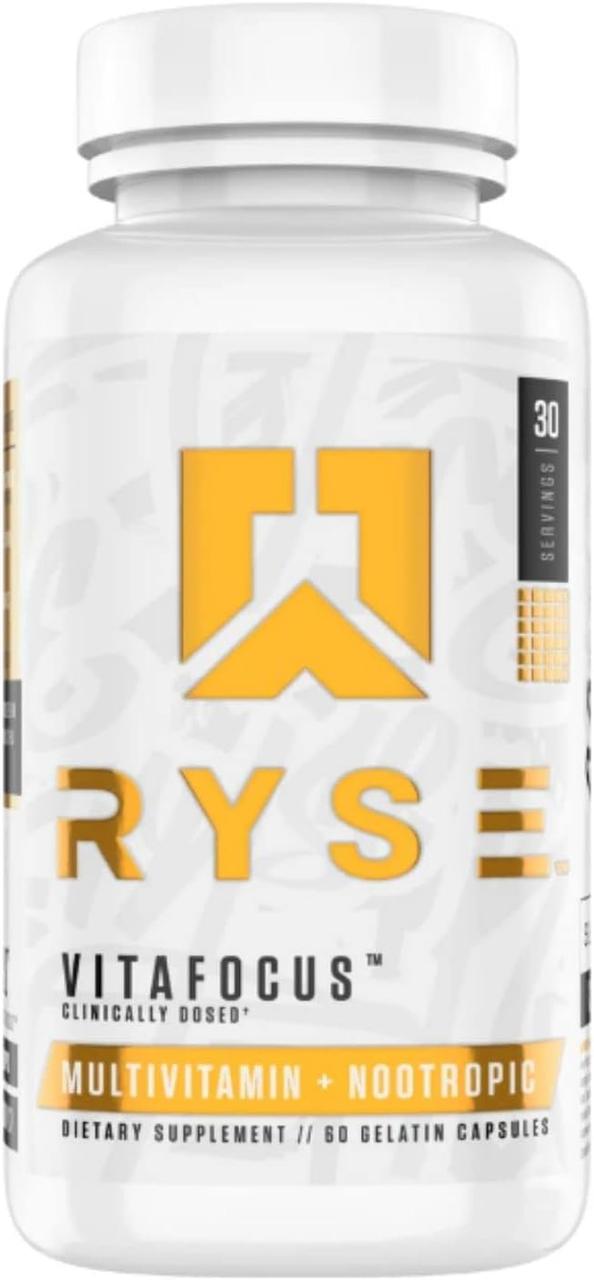 Мультивітаміни Ryse Supps Vitafocus, Multivitamin + Nootropic, 60 Gelatin Capsules, фото 1