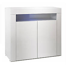 Комод в вітальню з ЛДСП 2Д Модерн Миро-Марк Білий глянець