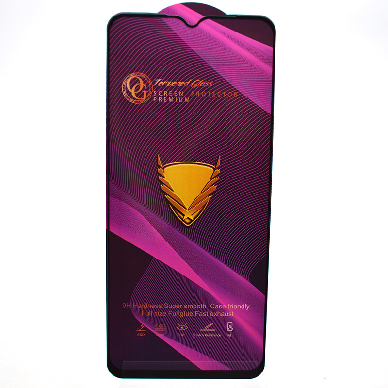 Захисне скло OG Golden Armor для Vivo Y76 5G Black