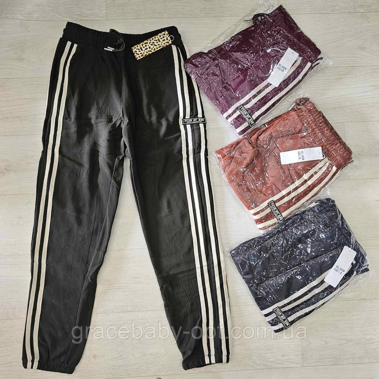 Спортивні утеплені штани жіночі оптом, S-XL рр, No Hay-А84