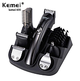 Машинка тример для стриження волосся KEMEI KM-600 (11 В 1 + Підставка), фото 3