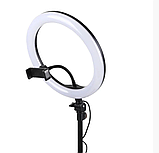 Кільцева світлодіодна Led-лампа для блогера селфі фотографа візажиста D 26 см Ring, фото 6