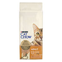 Сухий корм CAT CHOW (Кет Чау) Adult для дорослих котів, з качкою 15 кг (7613035394889)