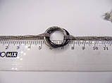 Срібний браслет із керамікою, регулюється розмір 17-20 см, фото 4