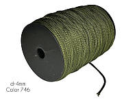 Шнур для одежды круглый 4мм шнур для одежды шнур бобина 150 метров Хаки 746