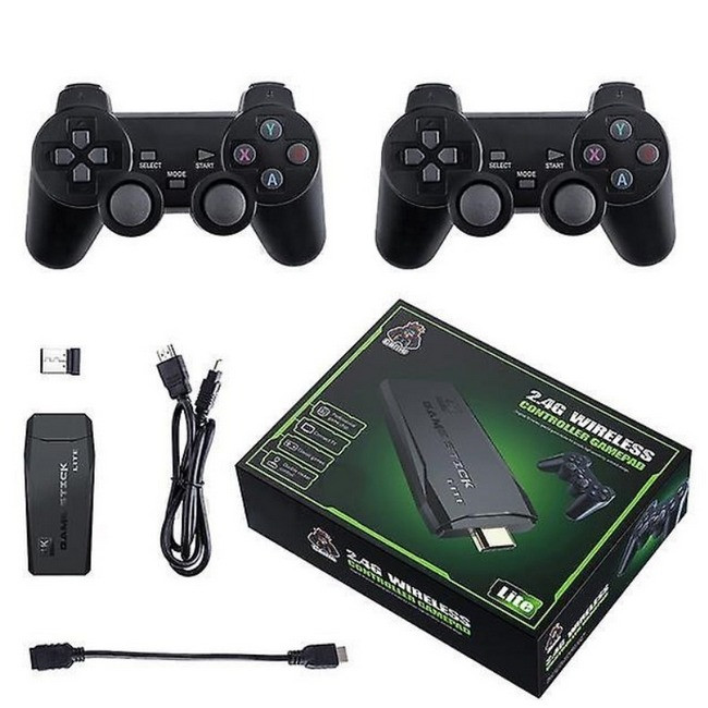Приставка + 2 бездротові джойстики Game Stick 8626 HDMI Black S