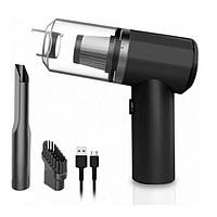 Акумуляторний пилосос автомобільний 2в1 Vacuum Cleaner 8696 Black (SH020361)