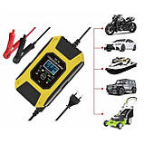 Зарядний пристрій для автомобільних акумуляторів FOXSUR FBC1207D 12В 7А ЖК (SH019939), фото 4