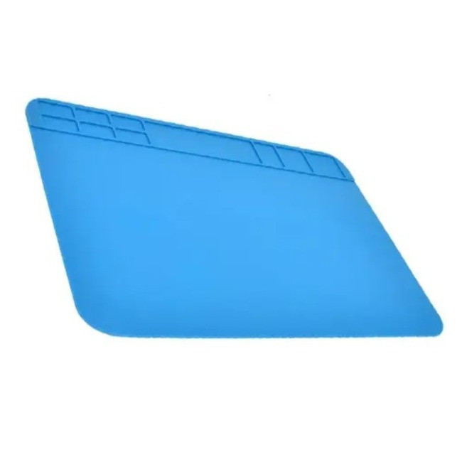 Силиконовый коврик для пайки 30x20 см с ячейками Blue S - фото 3 - id-p1979599839