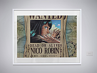 Плакат-постер с принтом One Piece Ван-Пис Розыскная листовка Nico Robin Нико Робин (японский аниме-сериал) A4