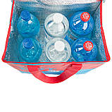 Термосумка, сумка-холодильник 32х20х35 см 22 л Sannen Cooler Bag Червоно-синя DT4244, фото 5