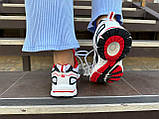 Жіночі спортивні кросівки, натуральна шкіра, ROYNA-040K-2, білі, фото 4