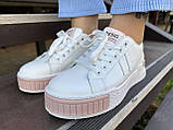 Жіночі кросівки Ailaifa-Z05 Біло-рожеві, фото 3