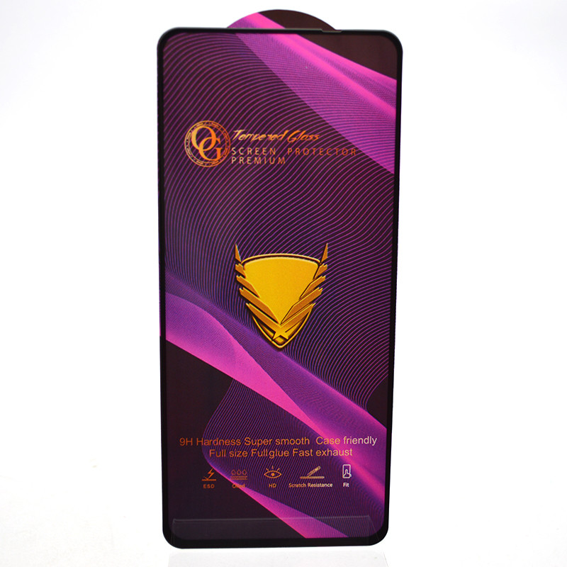 Захисне скло OG Golden Armor для Realme 11 Black