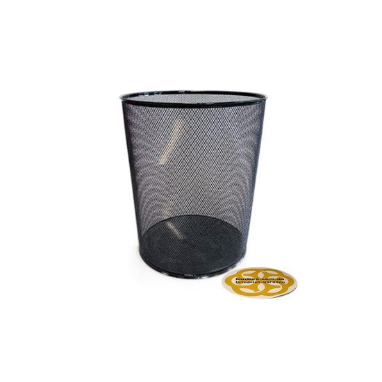 Офісне мусорне відро, сітка, нержавіюча сталь, чорний Efor, фото 1