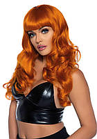 Волнистый парик Leg Avenue Misfit Long Wavy Wig Ginger, длинный, реалистичный вид, 61 см SND
