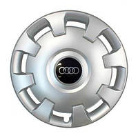 Колпаки колесные SJS с логотипом Audi R13 серебристый