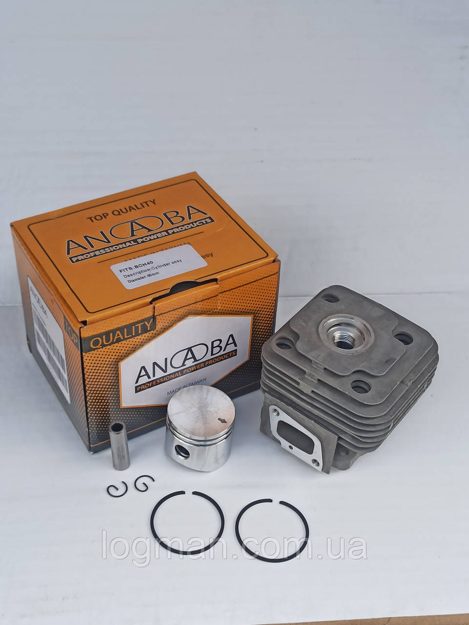Поршень с цилиндром для Oleo-Mac BCH 40 T/на мотокосу Олео-Мак БЦШ 40 Т (Anaba/Анаба) для бензокосы, фото 1