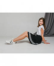 Спiдниця пліссе чорна дитяча ART KNIT