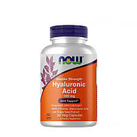 Препарат для суставов и связок NOW Double Strength Hyaluronic Acid 100 mg, 60 вегакапсул