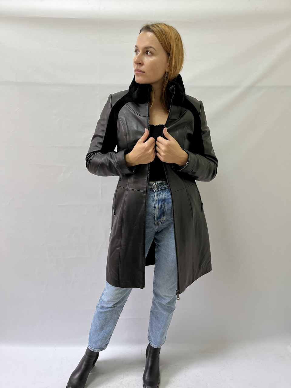 ДЕМІСЕЗОННА ДУБЛЯНКА З НАТУРАЛЬНОЮ ШКІРОЮ/ЗАМШЕЮ, фото 1