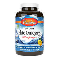 Жирные кислоты Carlson Labs Elite Omega 3 Gems, 90 капсул