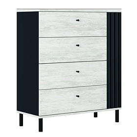 Комод Тео 4 Ш Світ Меблів дуб артизан,артвуд світлий/антрацит