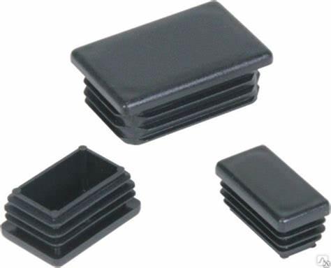 Заглушка на прямокутну трубу розміром 1Х2 см, внутрішня, 10 шт, фото 1