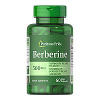 Натуральная добавка Puritan's Pride Berberine 500 mg, 60 капсул
