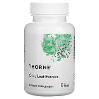 Натуральная добавка Thorne Olive Leaf Extract, 60 вегакапсул