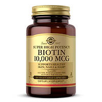 Витамины и минералы Solgar Biotin 10000 mcg, 60 вегакапсул