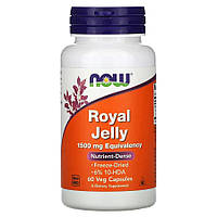 Натуральная добавка NOW Royal Jelly 1500 mg, 60 вегакапсул