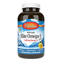 Жирные кислоты Carlson Labs Elite Omega 3 Gems, 180 капсул