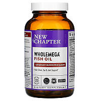 Жирные кислоты New Chapter Wholemega Fish Oil, 120 капсул