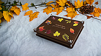 Пресс для цветов и растений з принтом Осенние листья, набор для создания гербария