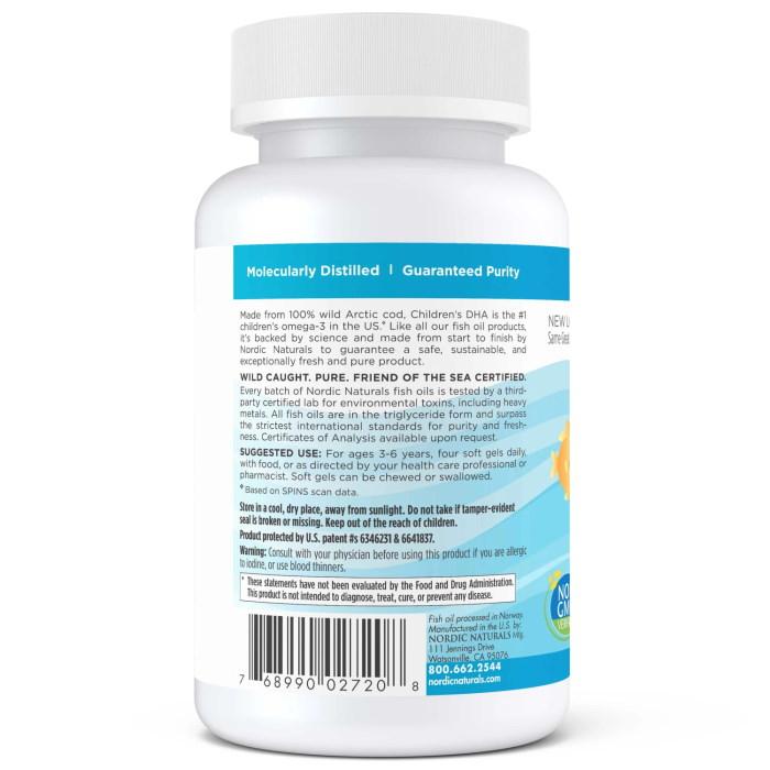 Жирные кислоты Nordic Naturals Children's DHA 250 mg, 360 капсул - клубника - фото 3 - id-p1979644283