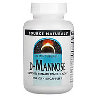 Натуральная добавка Source Naturals D-Mannose 500 mg, 60 капсул CN12615 vh