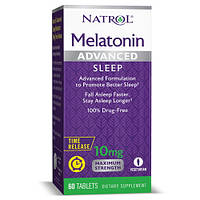 Натуральная добавка Natrol Melatonin 10 mg Advanced Sleep, 60 таблеток