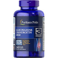 Препарат для суглобів і зв'язок Puritan's Pride Chondroitin Glucosamine MSM 3 Per Day Formula, 240 каплет