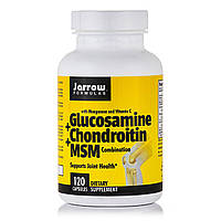 Препарат для суглобів і зв'язок Jarrow Formulas Glucosamine + Chondroitin + MSM, 120 капсул CN8246 vh