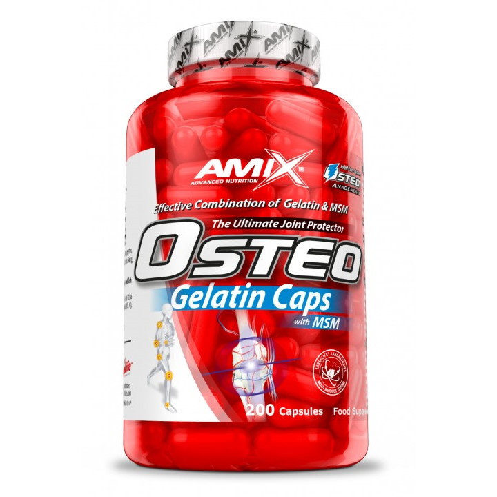 Препарат для суглобів і зв'язок Amix Nutrition Osteo Gelatine + MSM, 200 капсул CN9172 vh