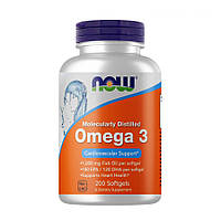 Жирні кислоти NOW Omega-3, 200 капсул CN2577 vh