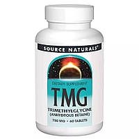 Натуральная добавка Source Naturals TMG 750 mg, 60 таблеток