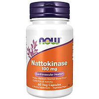 Натуральная добавка NOW Nattokinase 100 mg, 60 вегакапсул