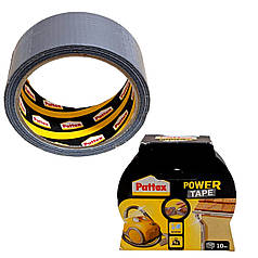 Армована клейка стрічка універсальна Pattex Power tape 10м, скотч армований господарський