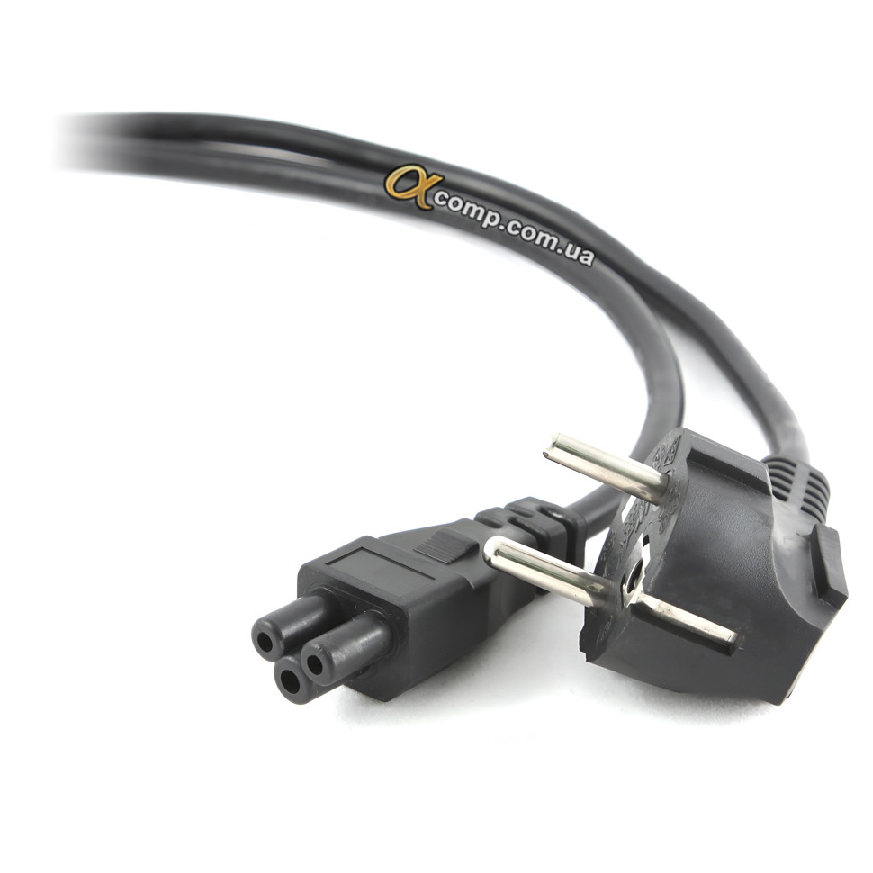 Кабель живлення 220V для БЖ ноутбуків (3pin) 1.5м